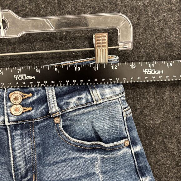 KanCan Jeans Women's 1/24 Blue High Rise Skinny Distressed Stretch Denim KC9253D - Picture 9 of 12